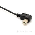 90도 소켓 직각 스캐너 USB-B 패널/마운트 케이블